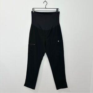 Figs Black High-Waisted Pants